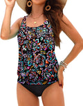 Yonique Blouson Tankini Swimsuits for Women - Modest (Style SCLH)