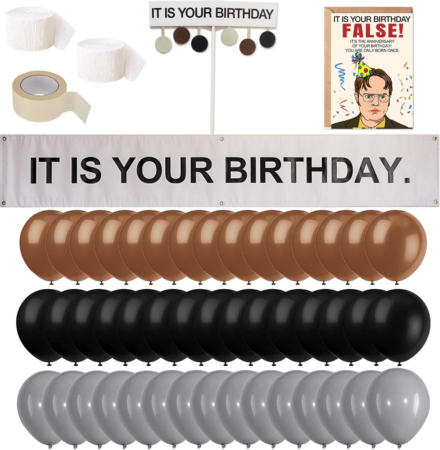 Boss Party Bundle: Office Birthday Decor 51 Pcs
