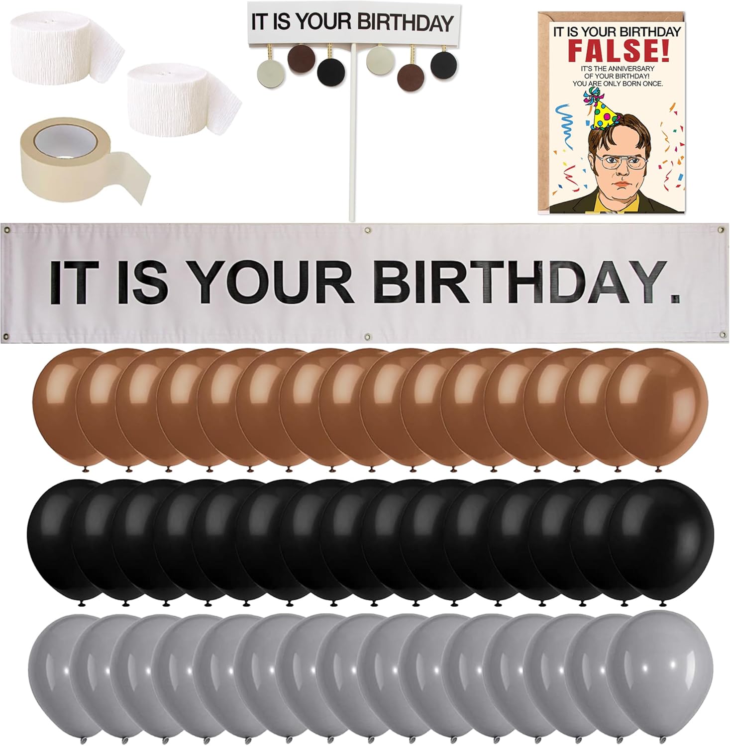 Boss Party Bundle: Office Birthday Decor 51 Pcs