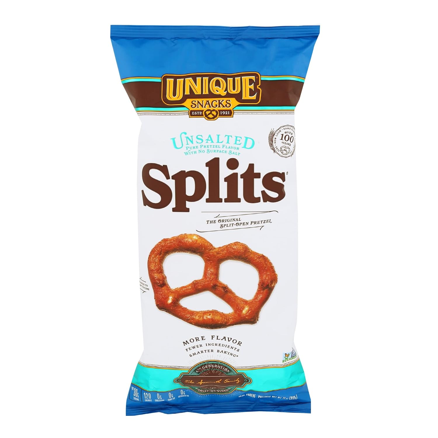 Unique Snacks Unsalted Splits Pretzels - Delicious Vegan Treats
