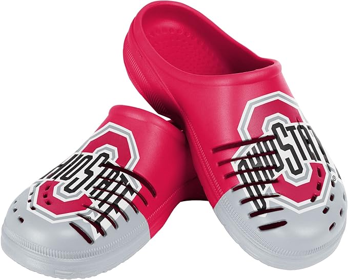 FOCO Mens NCAA Team Logo Garden Water Sandals Shoes Slipper Clogs