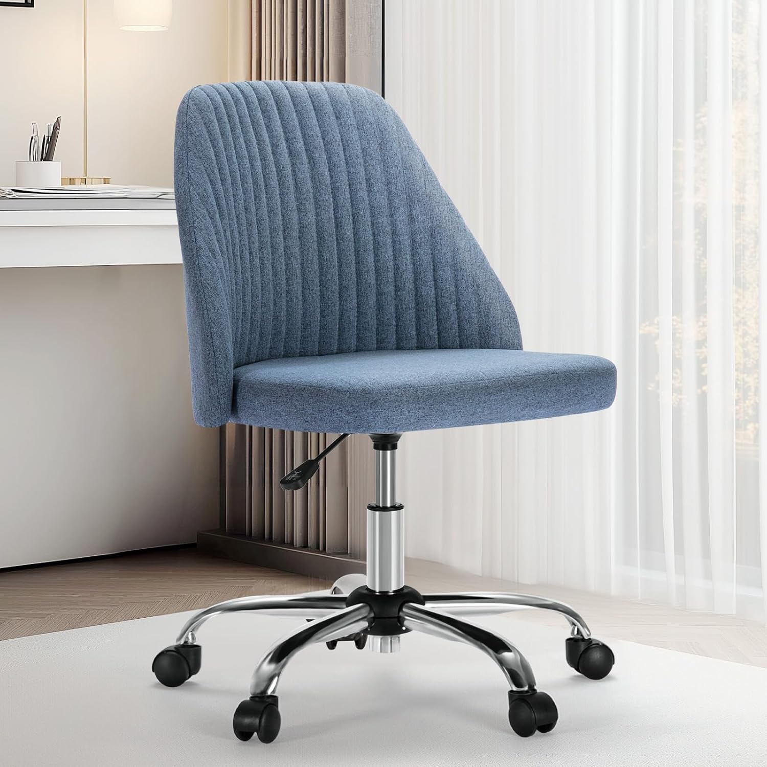 Compact Swivel Office Chair for Small Spaces