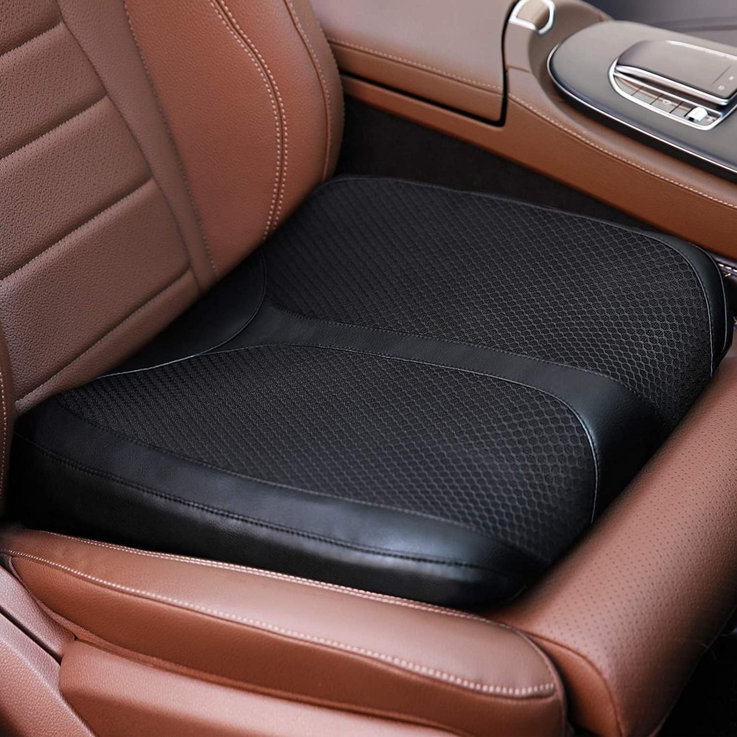 QYILAY Car Memory Foam Seat Cushion - Pain Relief for Short Drivers!