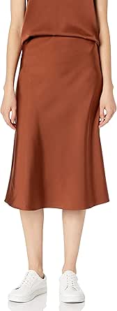 The Drop Women's Maya Silky Slip Skirt for Effortless Style