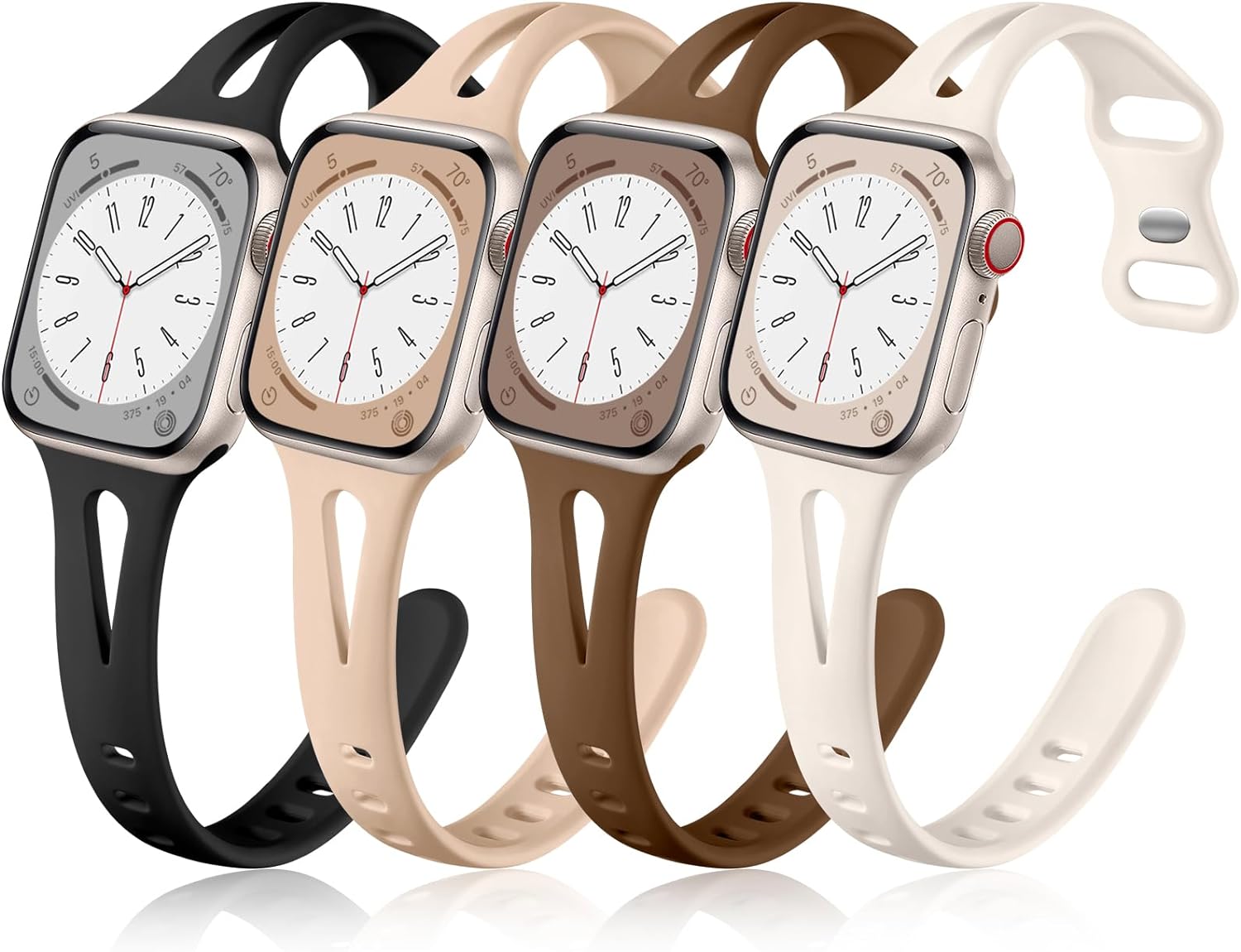 Durable Thin Silicone Band for Apple Watch