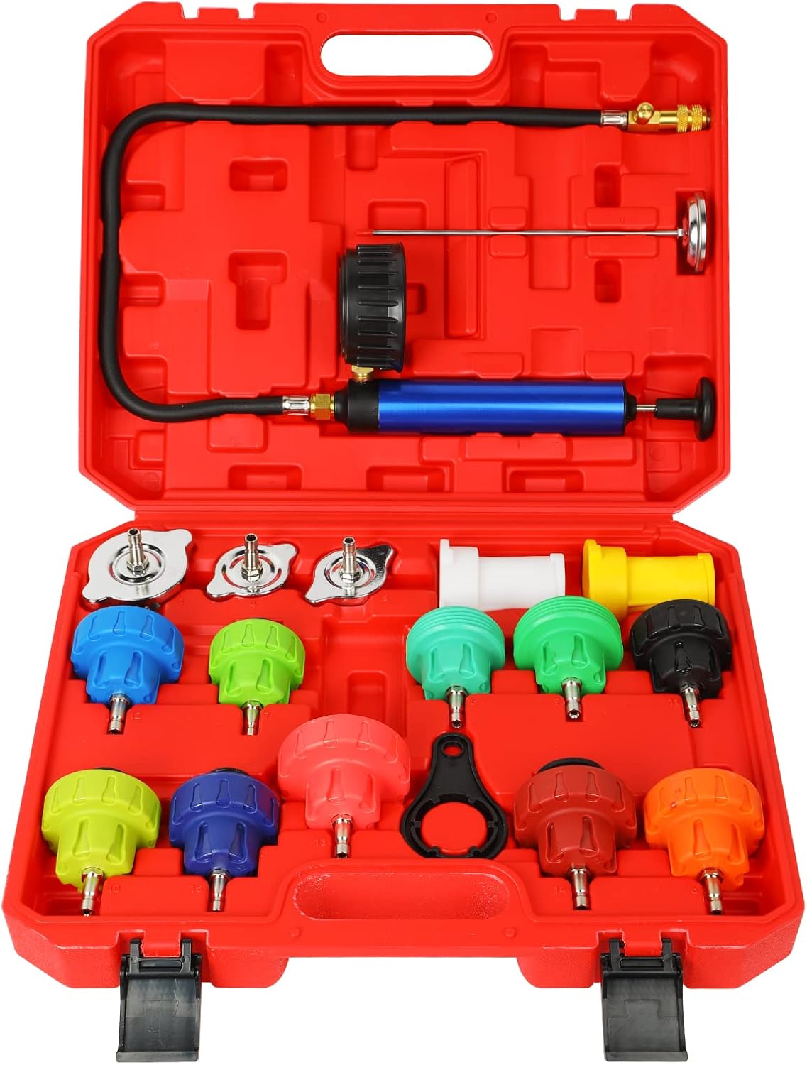 18pcs Cooling System Pressure Tester Kit for Radiator Testing