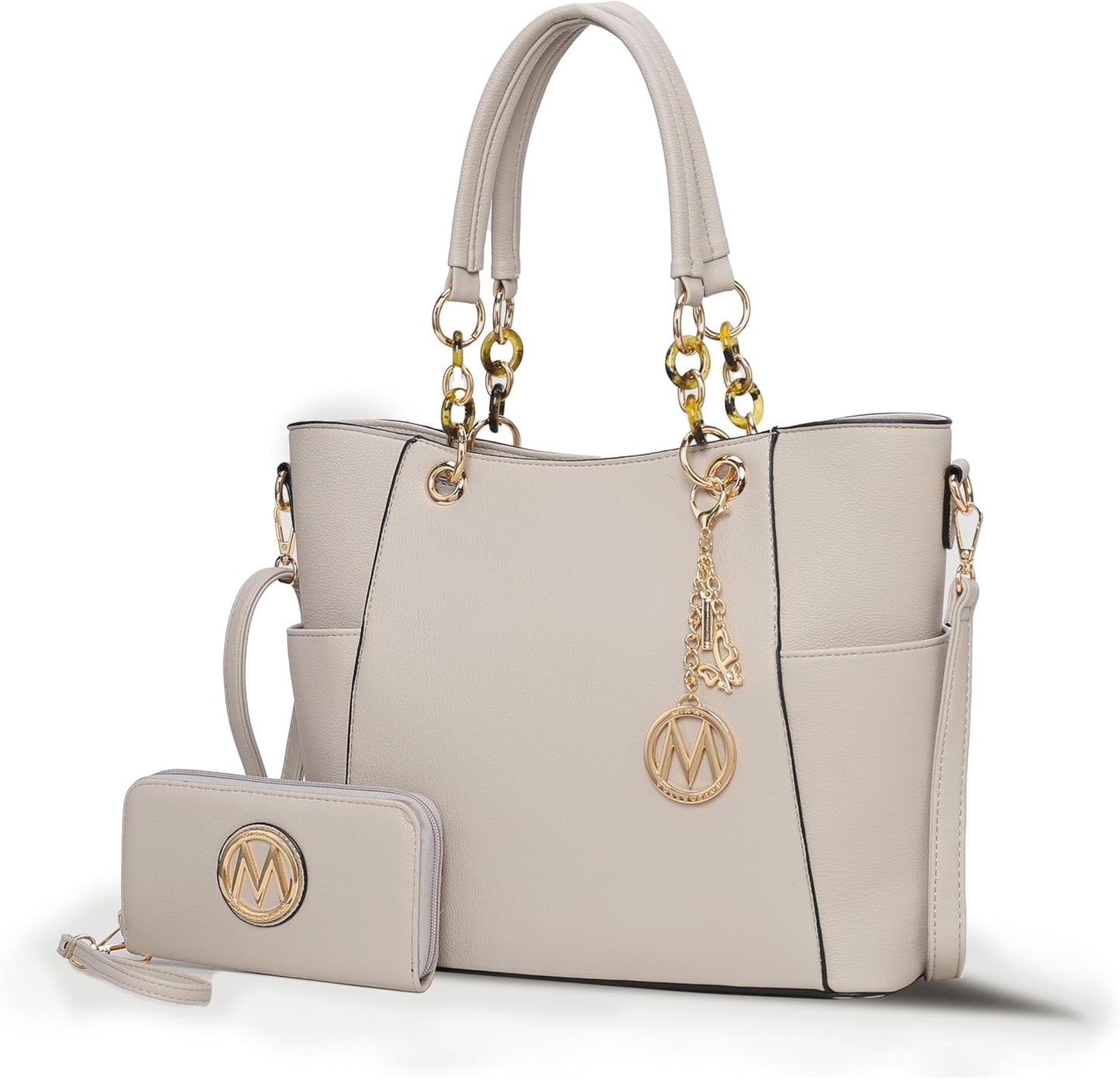 MKF Collection Tote Bag Set for Women - Chic Vegan Leather Purse