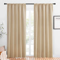 Room Darkening Curtains Biscotti Beige Set of 2 - 52 x 84 in