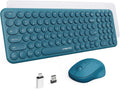 XTREMTEC Slim Wireless Keyboard and Mouse Combo - Retro Quiet
