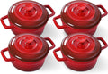 Lareina Mini Cocotte 12oz Ceramic Casserole Dishes - Small Set of 4