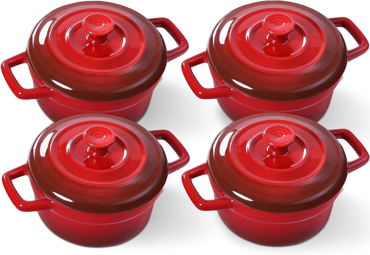 Lareina Mini Cocotte Set of 4 - 12oz Ceramic Casserole Dishes