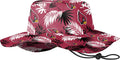 NFL Team Logo Floral Sun Bucket Hat for Outdoor Activities