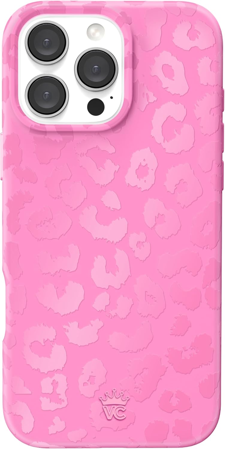 VELVET CAVIAR iPhone 16 Pro Max Case - Hot Pink Leopard Print