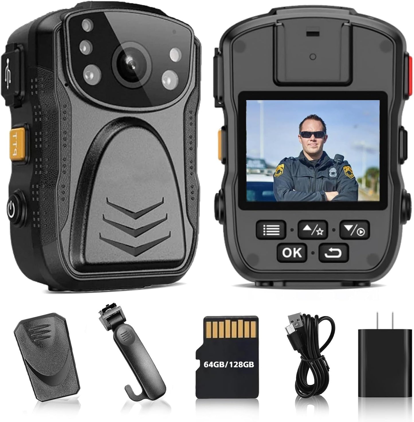 PatrolMaster 1296P Body Camera with Night Vision for Security