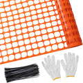 PotatoLife Plastic Mesh Fence 4ft x 100ft - Reusable Safety Netting