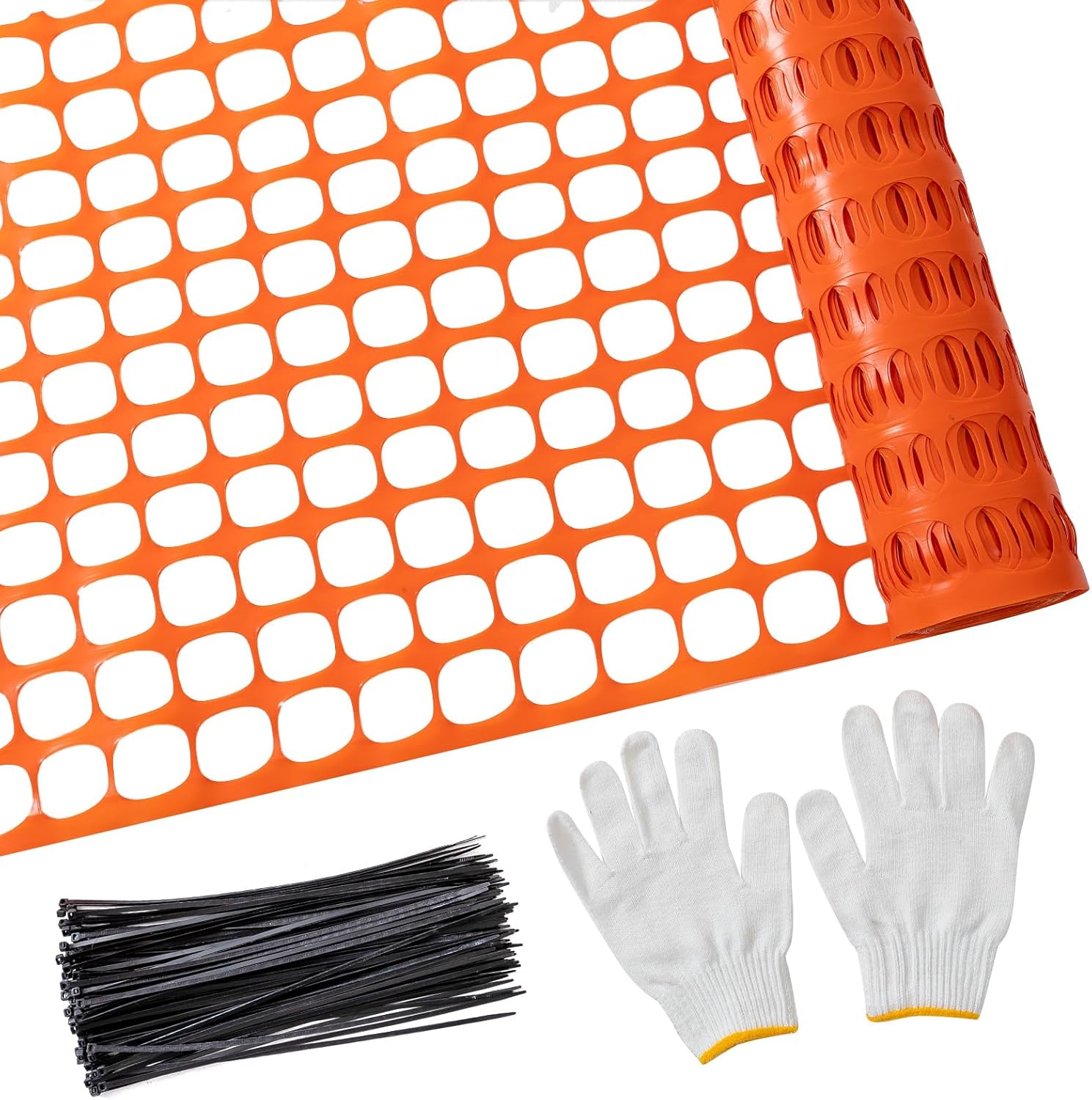 PotatoLife Plastic Mesh Fence for Garden and Construction Use