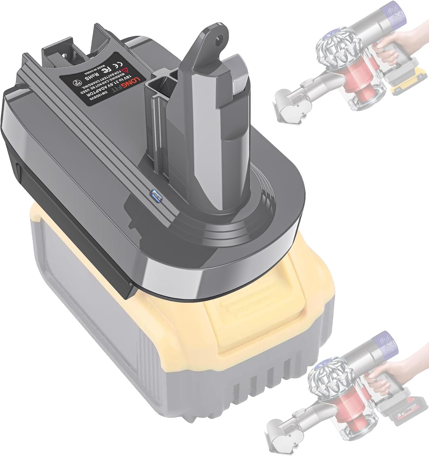 Dyson V6 Battery Adapter - Longer Runtime