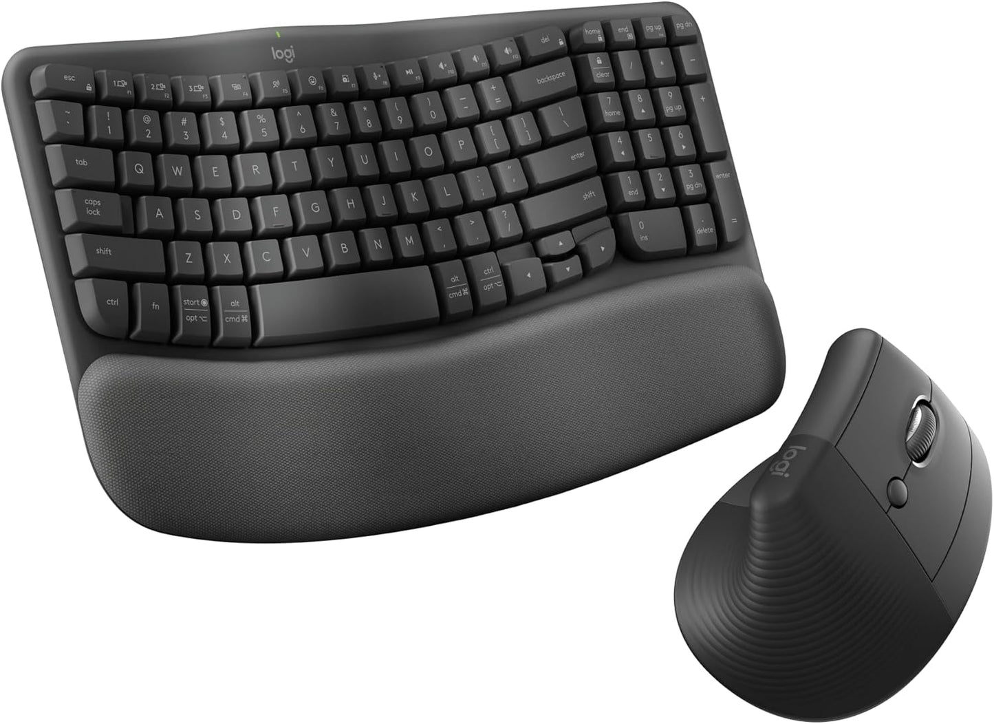 Logitech Ergonomic Bundle - Wave Keys & Lift Vertical Mouse