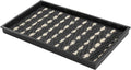 Rubber Boot Tray with Woven Coir Insert - Holds 2 Pairs, Gray & Ivory