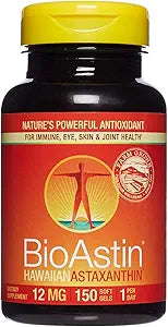 BioAstin Hawaiian Astaxanthin 12 mg for Immunity and Health