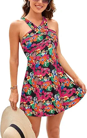 Kate Kasin Women's Two Piece Swimsuits with Tummy Control Design