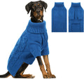 ASENKU Knitted Dog Sweater Pullover - Warm Turtleneck for Large Dogs
