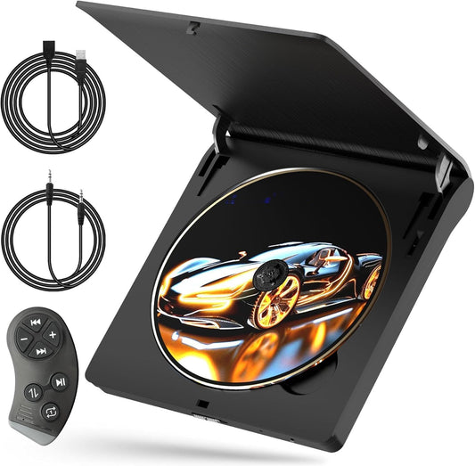 External Car CD Player with Steering Wheel Remote for Easy Use