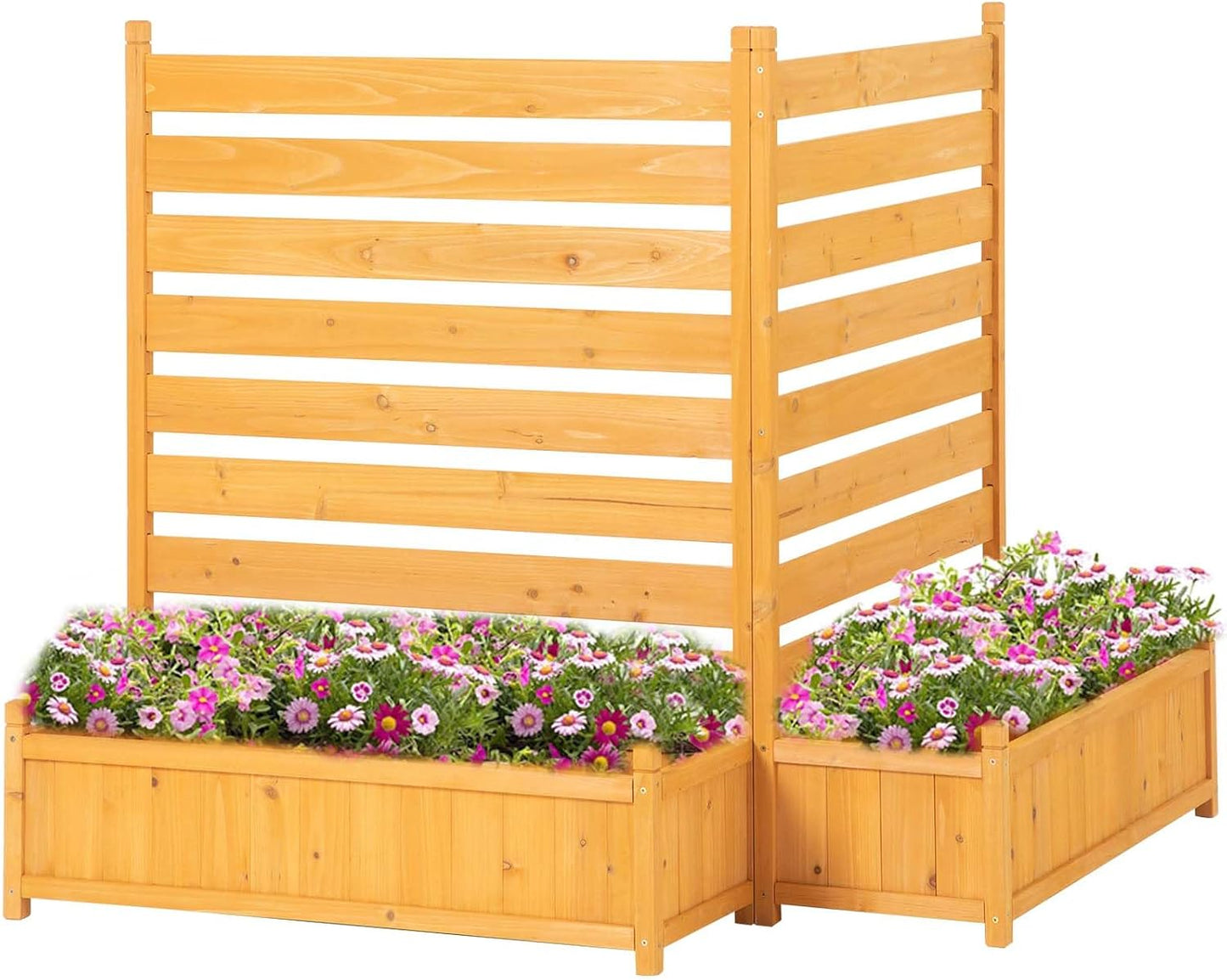 FORTUNO Outdoor Privacy Screen - Hide Trash Cans & Pool Equipment!