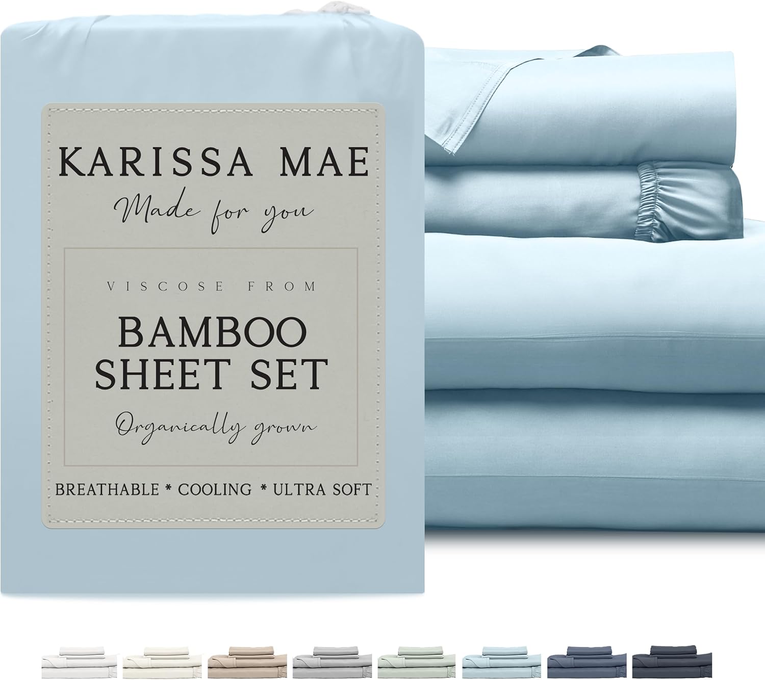 Cooling Bamboo Viscose Cal King Sheet Set for Better Sleep