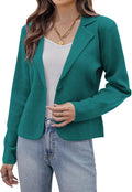 Women Sweater Blazer Cropped Cardigan Jacket - Versatile Workwear