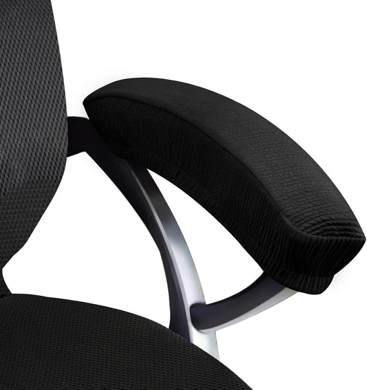 Black Polyester Armrest Covers by Trycooling - Easy Wash & Protect! (30cm)