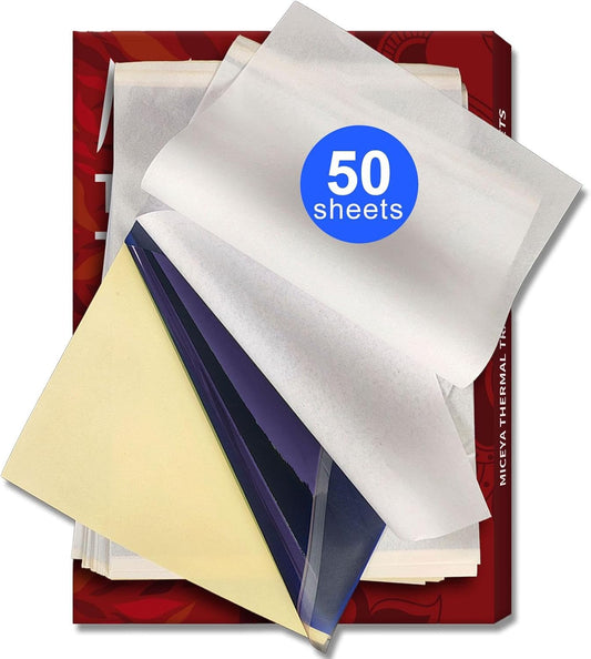 50 Tattoo Transfer Sheets - A4 Size Template Paper