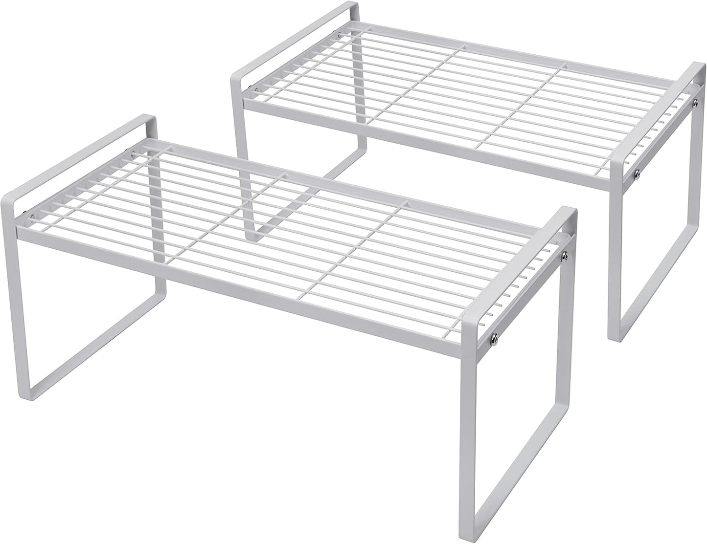 2Pack Cabinet Shelf Organizer for Kitchen and Bathroom Storage