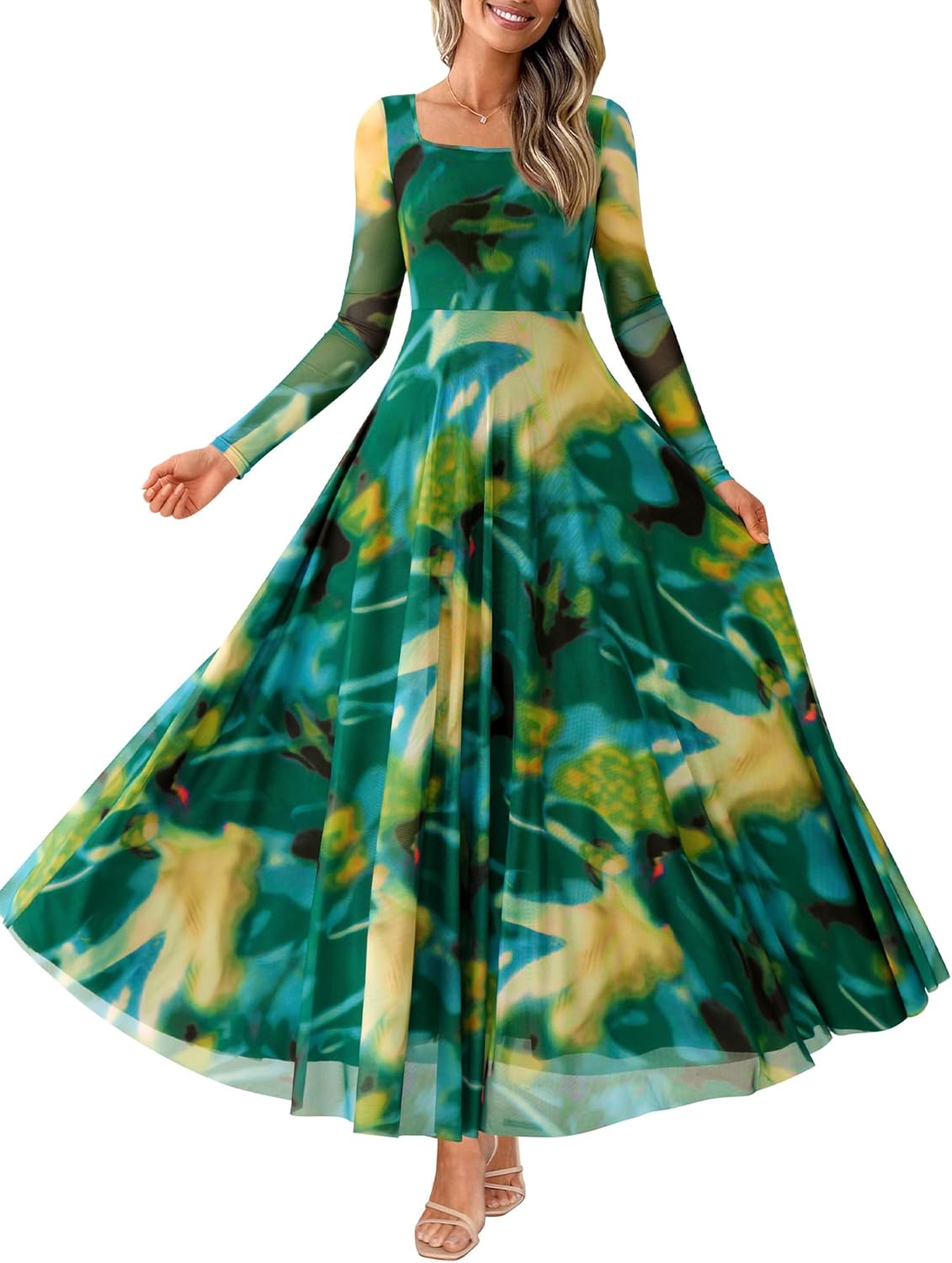 BTFBM Women Maxi Dress for Fall 2025 - Elegant Floral Style