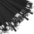 Metal Zip Ties 11.8 in 304 Stainless Steel - Heavy Duty Pack