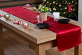 MDS Christmas Satin Table Runners 20 Pack - Apple Red Elegant Decor