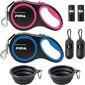 PINA Retractable Dog Leash - 26ft Tangle-Free Leash for Dogs