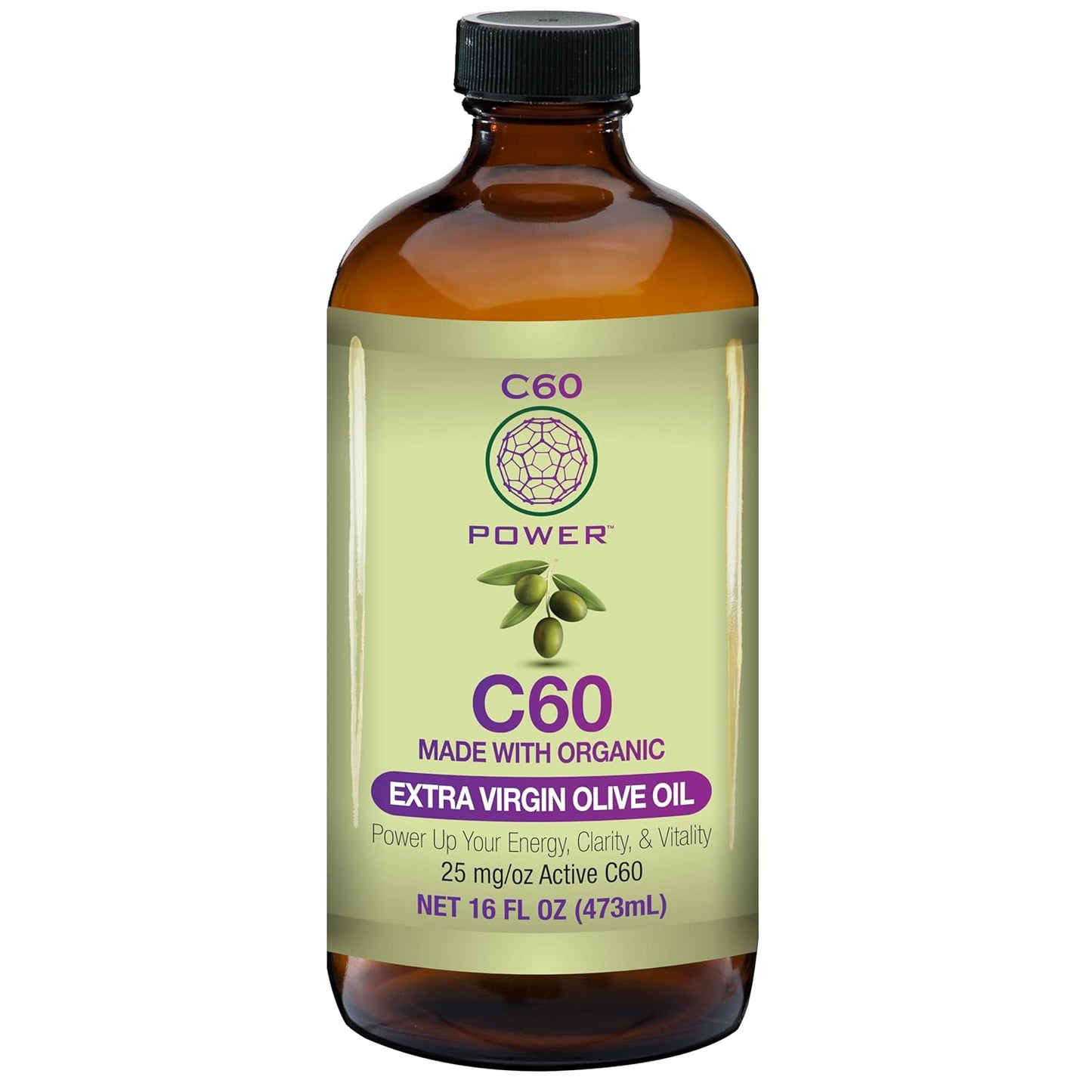 C60 Power C60 in Organic Extra Virgin Olive Oil for Wellness