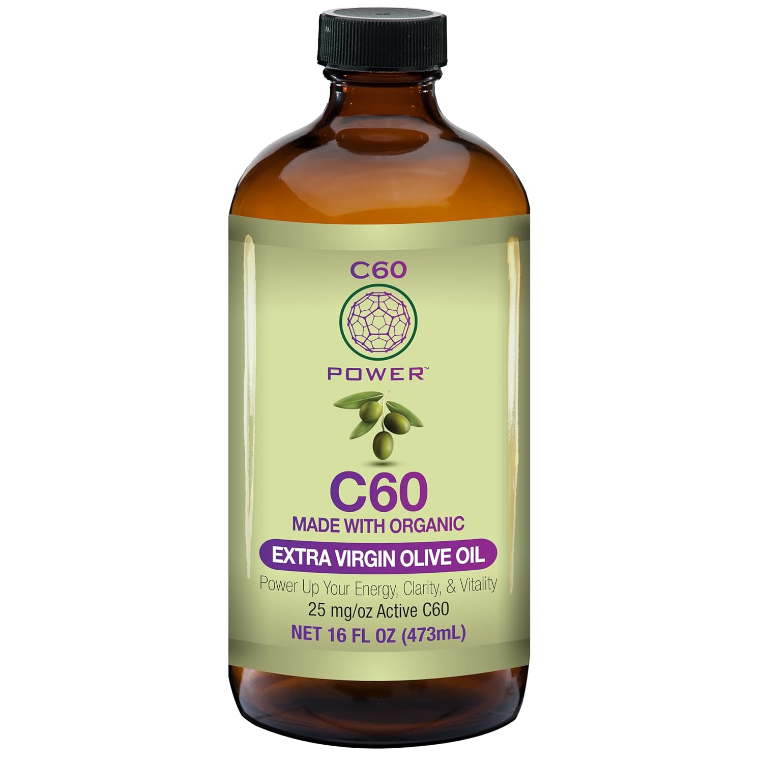 C60 Power C60 in Organic Extra Virgin Olive Oil for Wellness