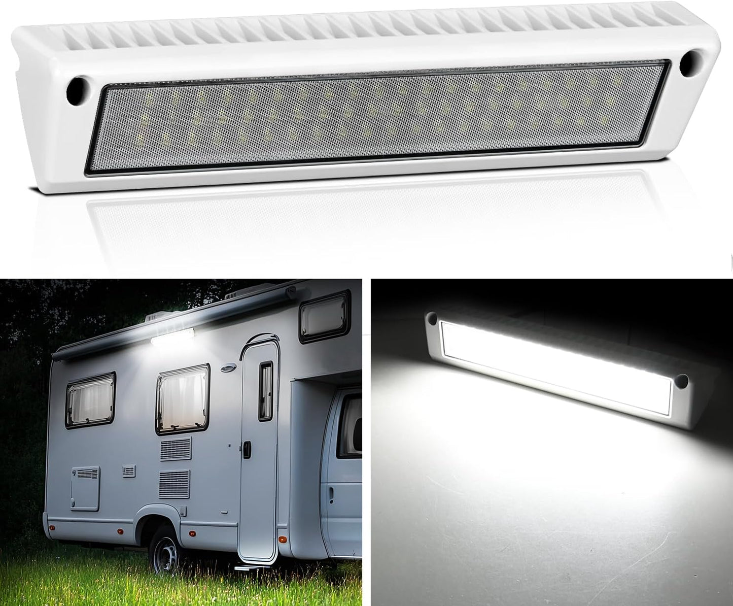 Nilight RV Exterior Lights 13 Inch Porch Light for Bright Camping