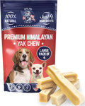 Himalayan Yak Cheese Dog Chews Large 4 Pack - Long-Lasting Treats