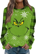Christmas Shirts for Women Funny Long Sleeve Crewneck Sweatshirts
