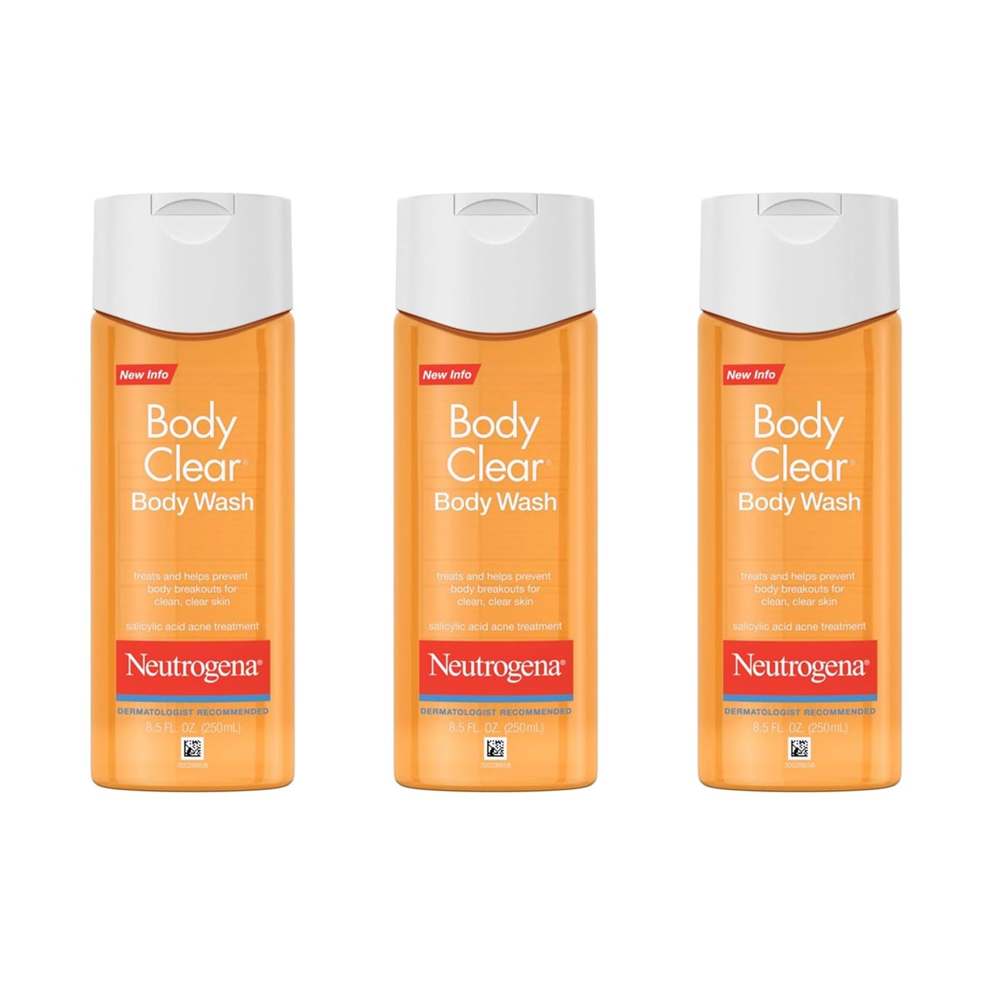 Neutrogena Body Clear Acne Body Wash with Salicylic Acid 3 Pack