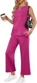 Women's 2 Piece Travel Set - Summer Beach Casual Lounge Matching Set