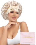 Silk Bonnet for Sleeping Women - 100% Mulberry Silk, Reversible