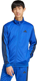 adidas Men's 3-Stripes Tricot Track Top - Classic Warm Layer pockets