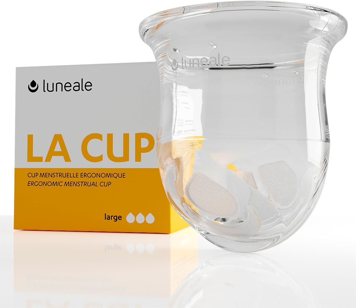 Patented Ergonomic Menstrual Cup - Ultra Comfort - Size L