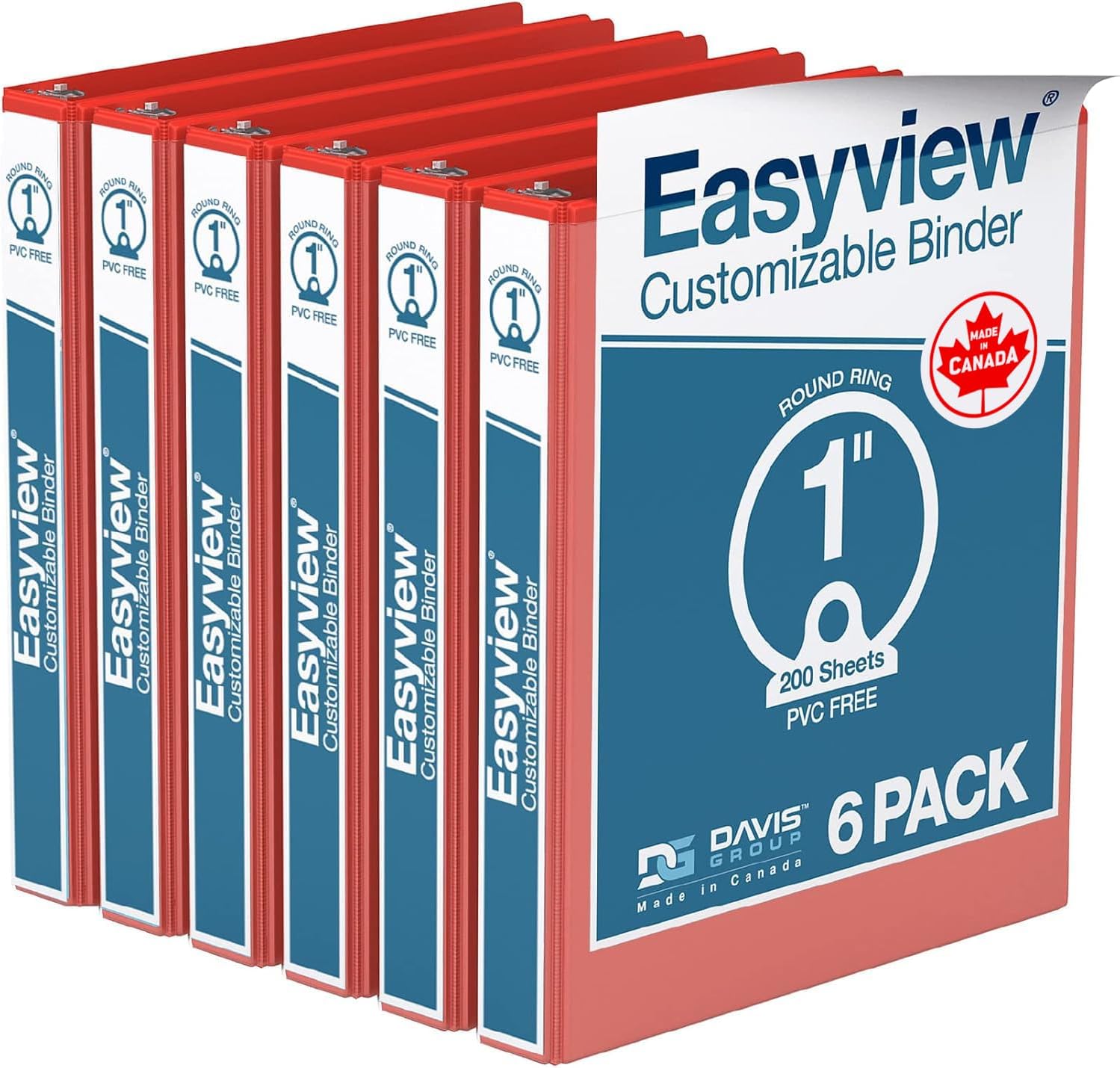 Easyview Premium 3-Ring Binders for School or Office Use
