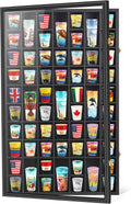 Black Shot Glass Display Case Large 61 Slots - Wall Mounted Display