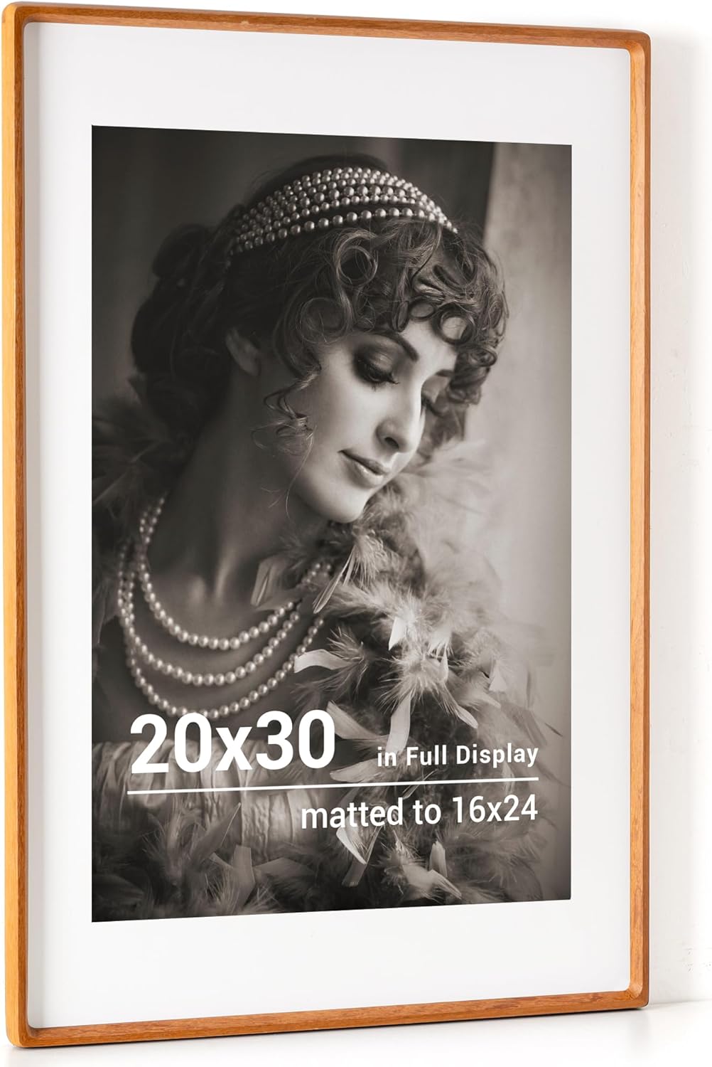 20x30 Poster Frame with USA-Sourced Teak Wood for Photos
